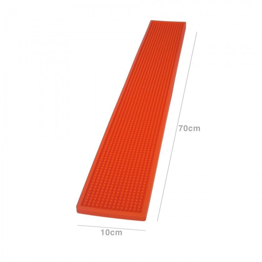 Tapete Bar Borracha 70X10cm Laranja Tapete Bar Borracha 70X10cm Laranja