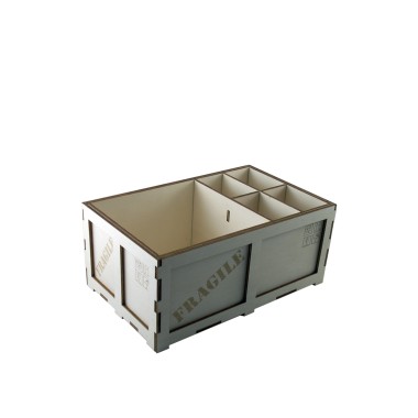 Organizador Bar Madeira Branco