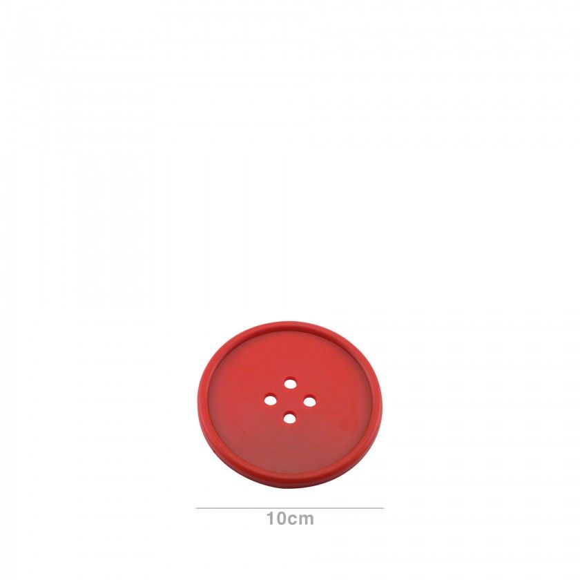 Base Copo Botão Borracha 10cm Pack 8 Vermelho Base Copo Botão Borracha 10cm Pack 8 Vermelho