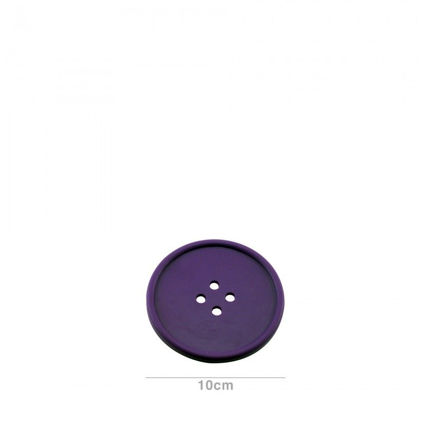 Base Copo Boto Borracha 10cm Pack 8 Roxo