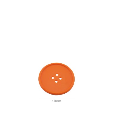 Base Copo Botão Borracha 10cm Pack 8
