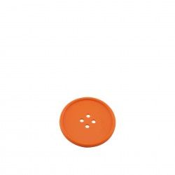 Base Copo Boto Borracha 10cm Pack 8 Laranja