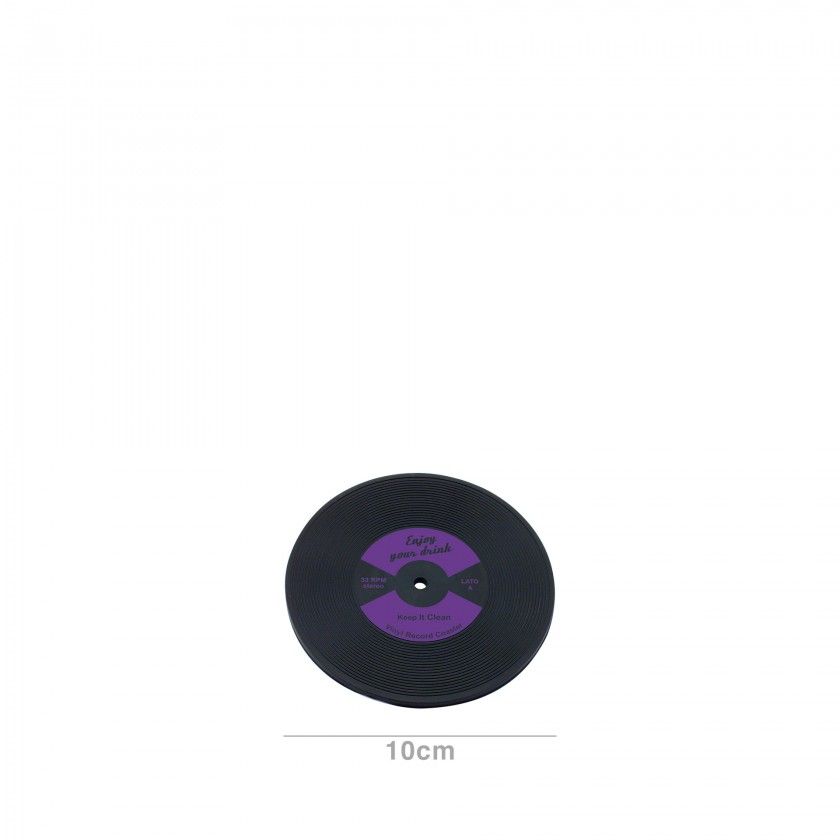 Base Copo Disco Lp Borracha 10cm Pack 12 Roxo Base Copo Disco Lp Borracha 10cm Pack 12 Roxo