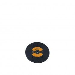 Base Copo Disco Lp Borracha 10cm Pack 12 Laranja