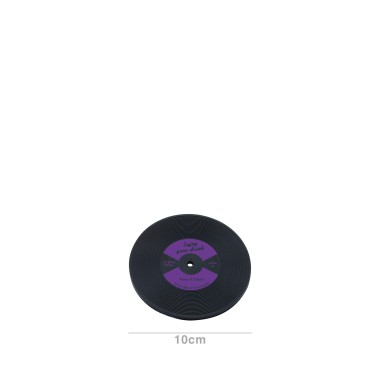 Base Copo Disco Lp Borracha 10cm Pack 12