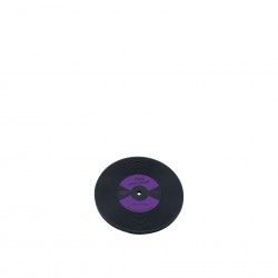 Base Copo Disco Lp Borracha 10cm Pack 12 Roxo