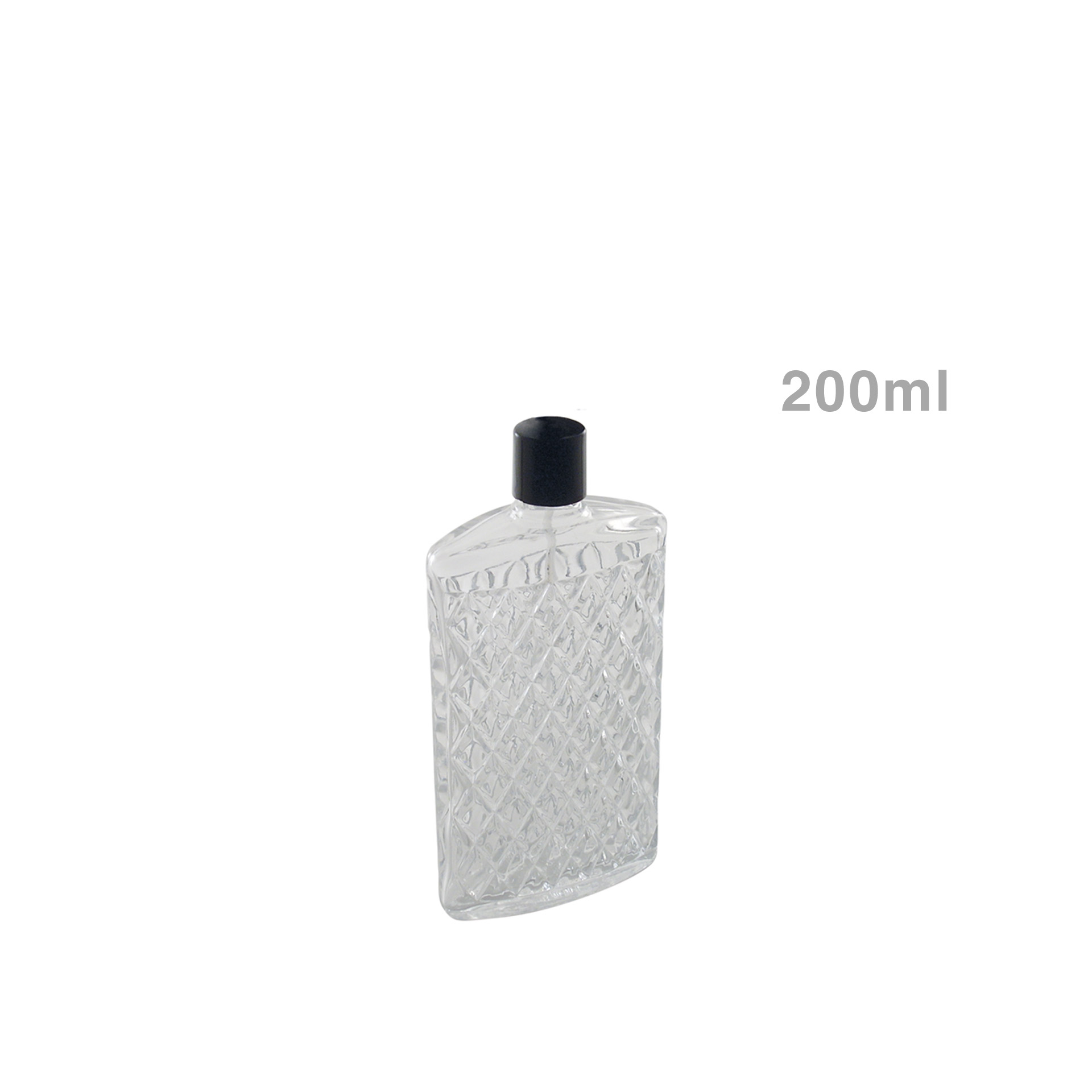 Garrafa com Tampa Yarai Vidro Incolor 200ml