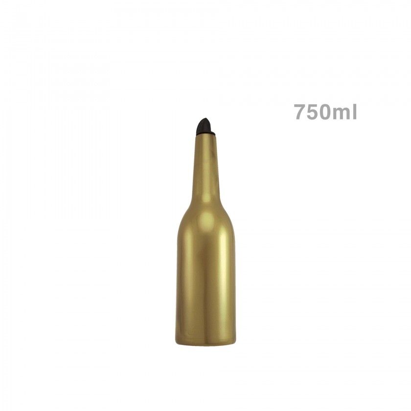 Frasco Molhos Flair Plástico 750ml Ouro Frasco Molhos Flair Plástico 750ml Ouro