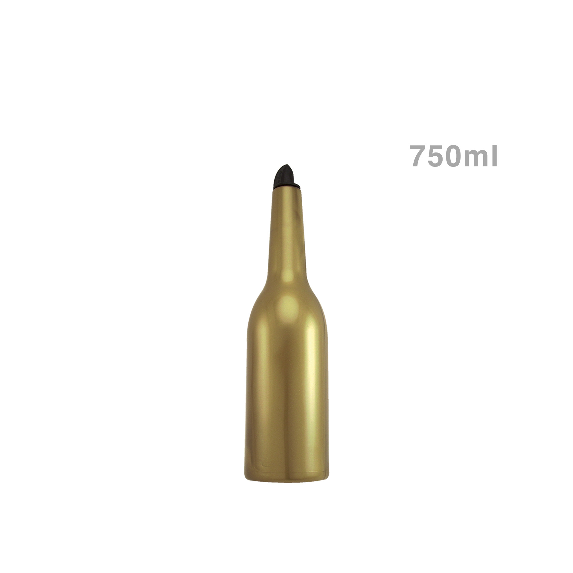 Frasco Molhos Flair Plástico 750ml Ouro