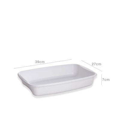 Tabuleiro Plástico Frigo Turin Palma Branco 4l 39X27X7cm