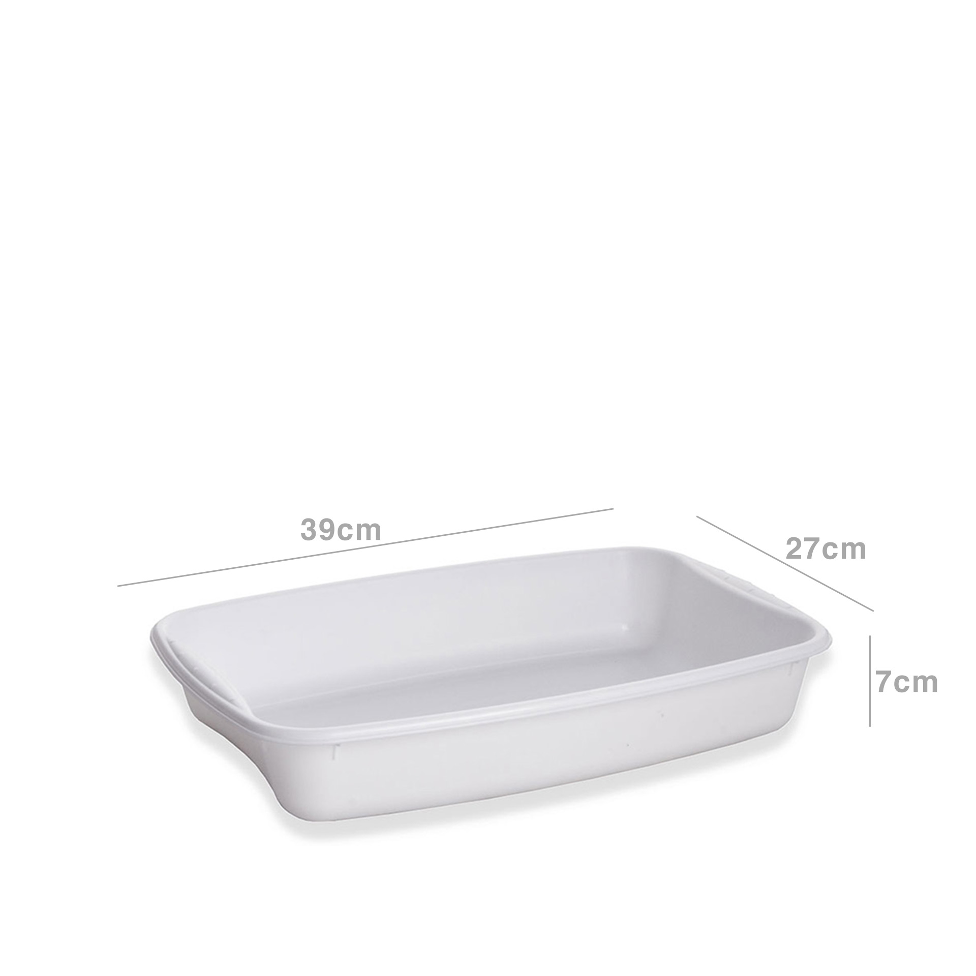 Tabuleiro Plástico Frigo Turin Palma Branco 4l 39X27X7cm