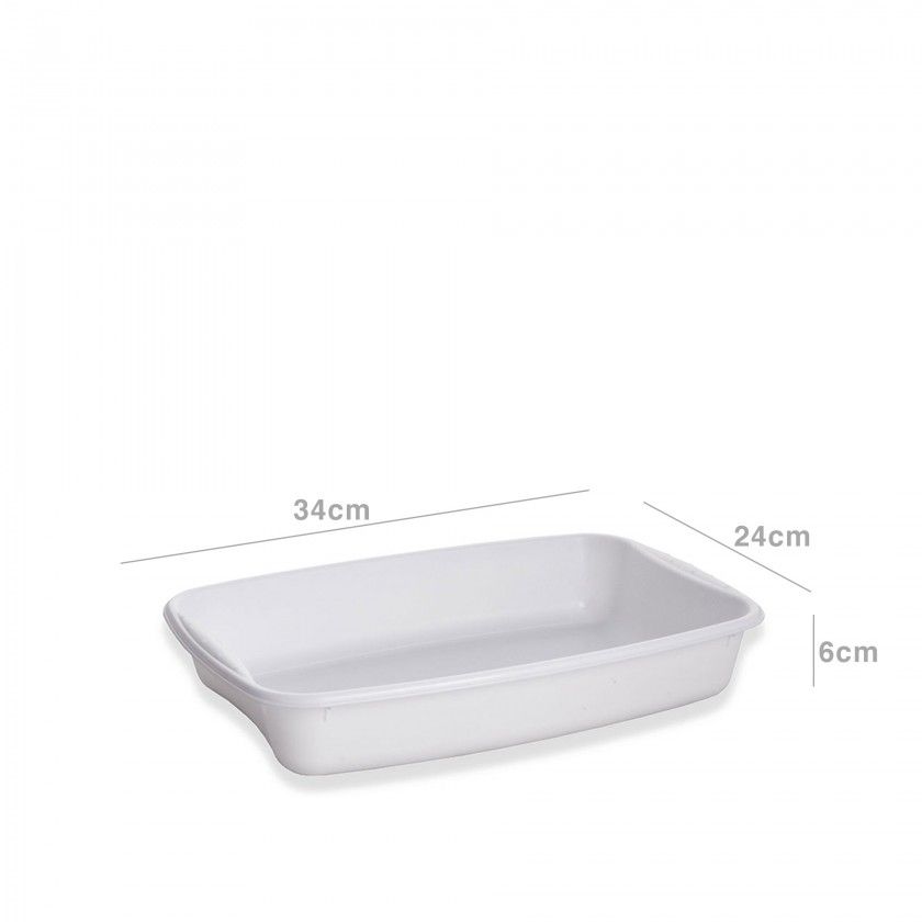 Tabuleiro Plástico Frigo Turin Palma Branco 3l 34X24X6cm Tabuleiro Plástico Frigo Turin Palma Branco 3l 34X24X6cm