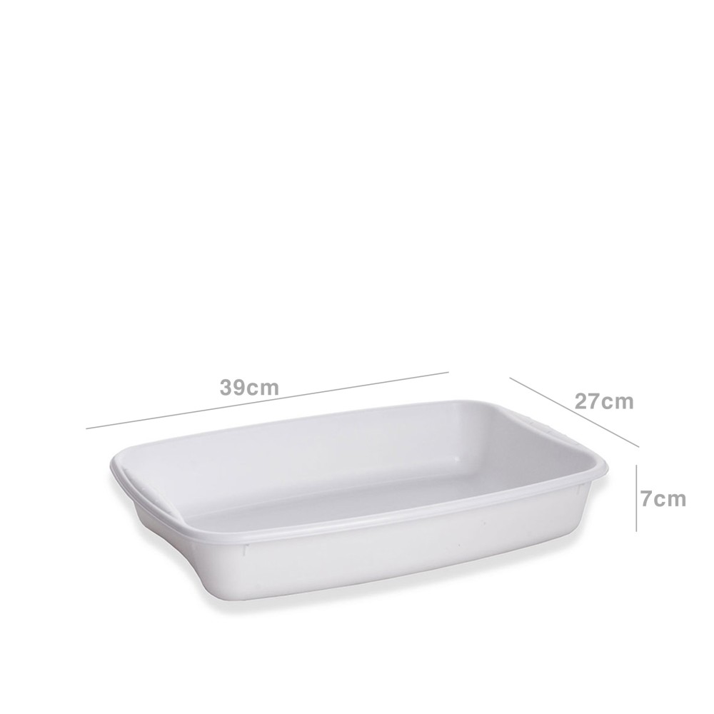 Tabuleiro Plástico Frigo Turin Palma Branco 4l 39X27X7cm