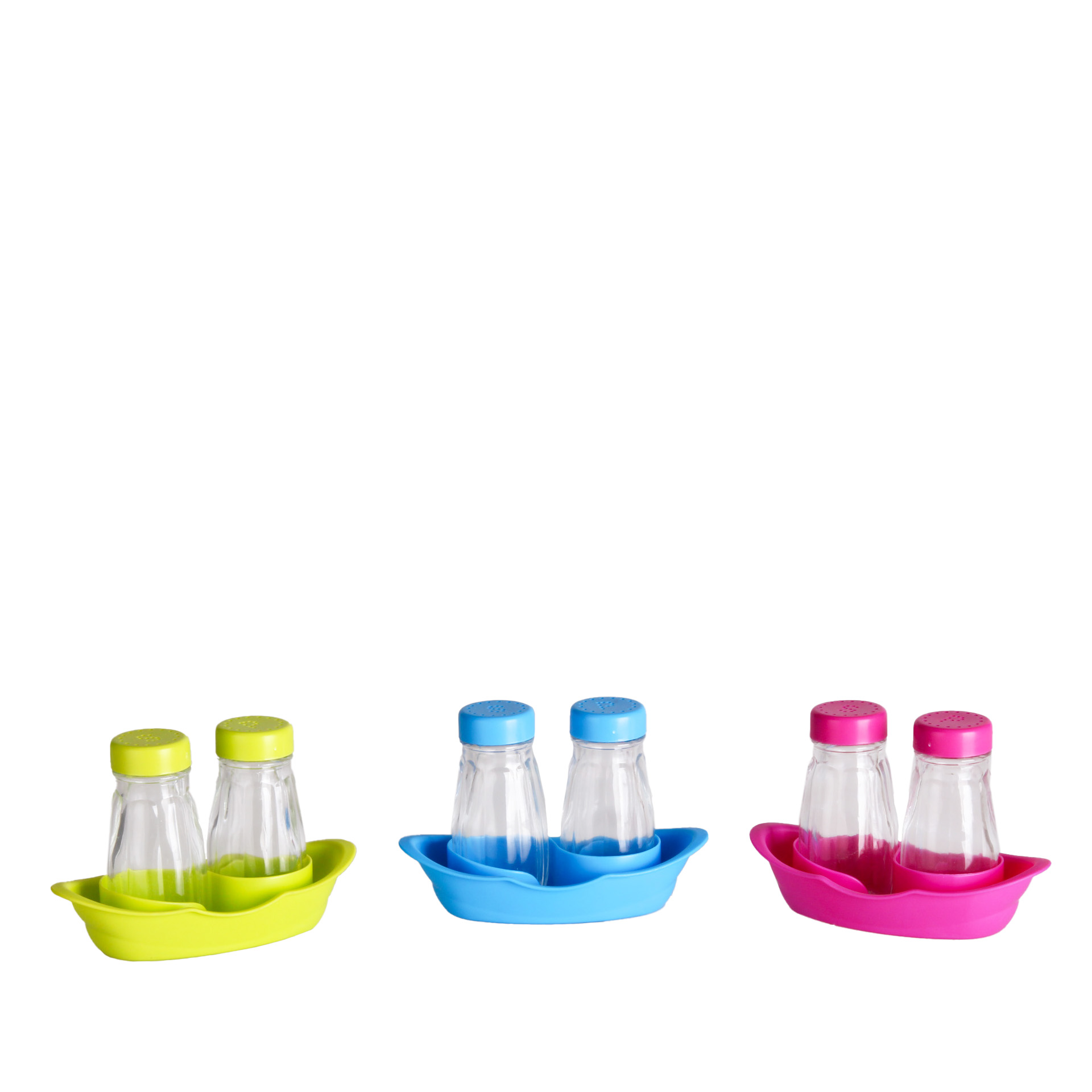 Saleiro / Pimenteiro com Base Plástico Multicor 0.6l 14X8X10cm