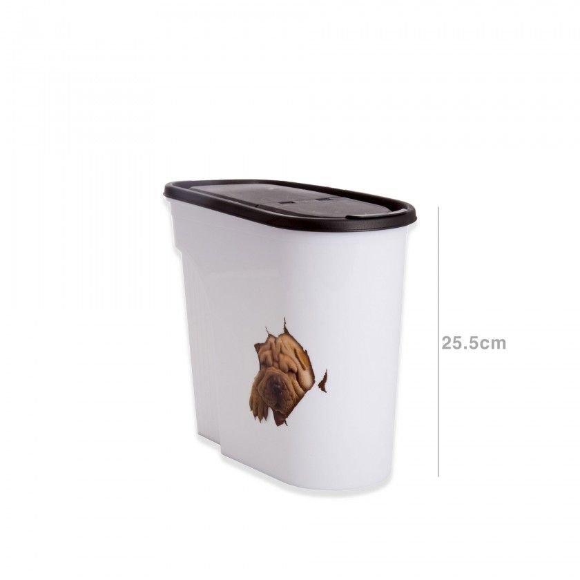 Caixa Animal com Doseador Plástico Multicor 5.7l 25.5X14X24cm Caixa Animal com Doseador Plástico Multicor 5.7l 25.5X14X24cm