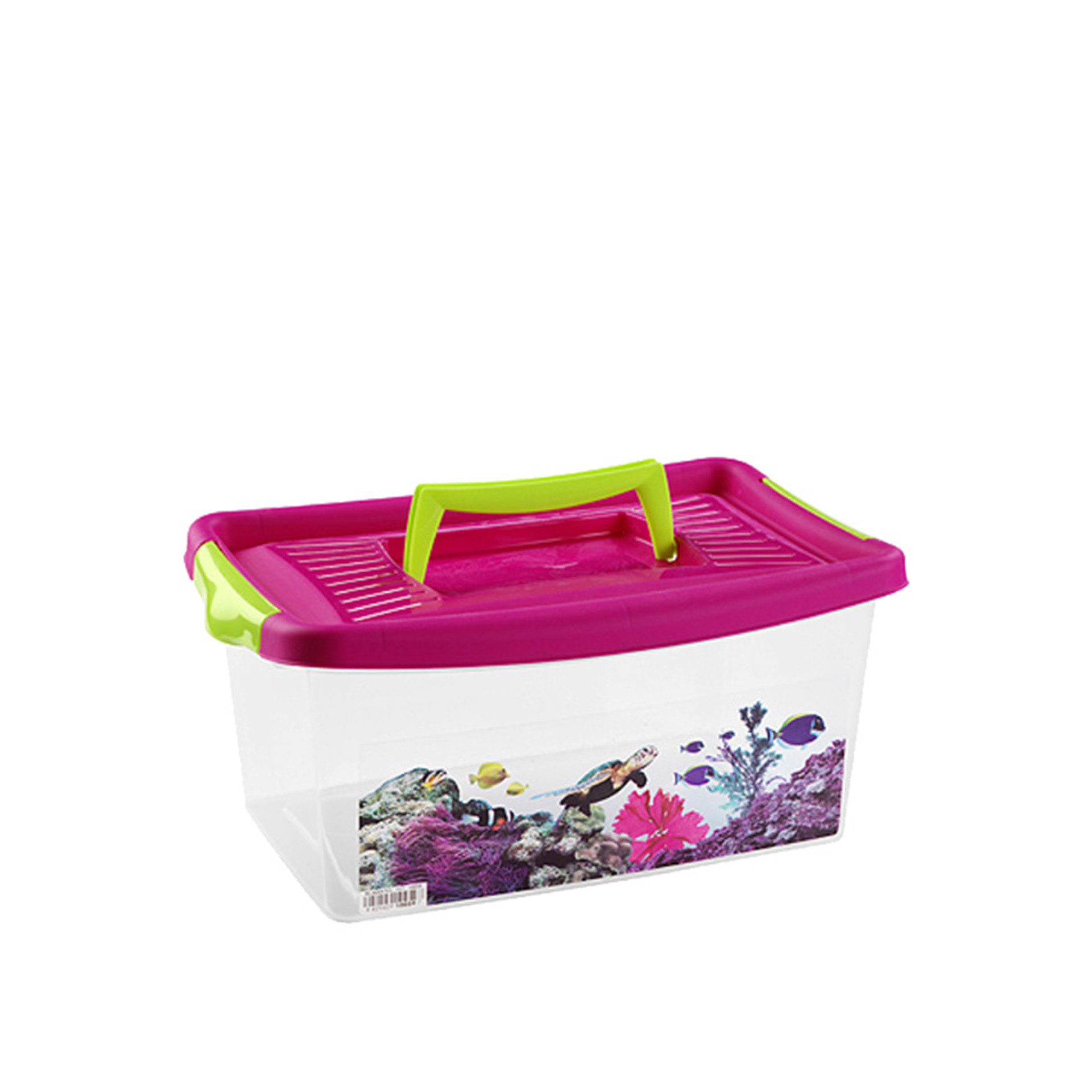 Caixa Arrumos com Asa Plástico Multicor 9l 37X24X16cm