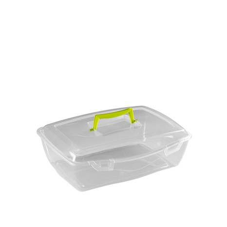 Caixa Arrumos com Asa Plástico Incolor 8l 37X27X12cm - Image product