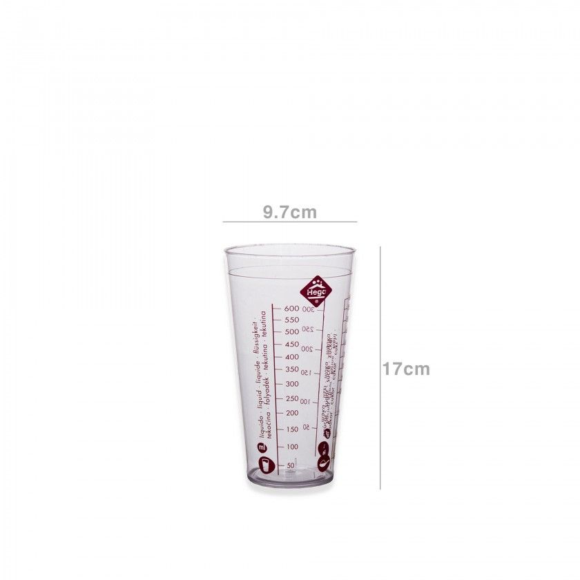 Copo Medidor Plástico Viena Luxe Redondo 750ml 9.7X17cm Copo Medidor Plástico Viena Luxe Redondo 750ml 9.7X17cm