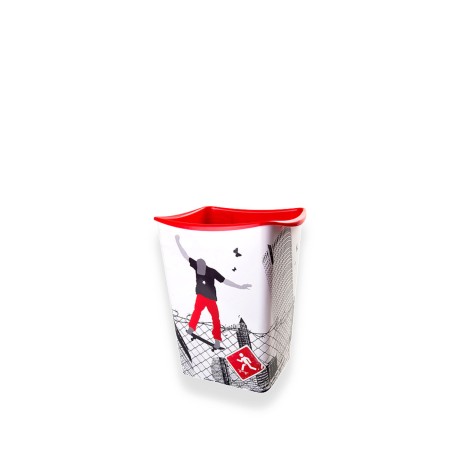 Papeleira Pl�stico Paisagem 15l Multicor 10X11X14cm - Image product
