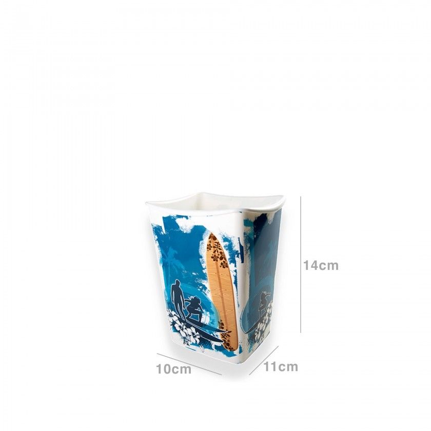 Papeleira Plástico Paisagem 15l Multicor 10X11X14cm Papeleira Plástico Paisagem 15l Multicor 10X11X14cm