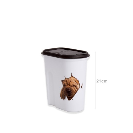 Caixa Animal com Doseador Plástico Multicor 2l 19X12X21cm - Image product