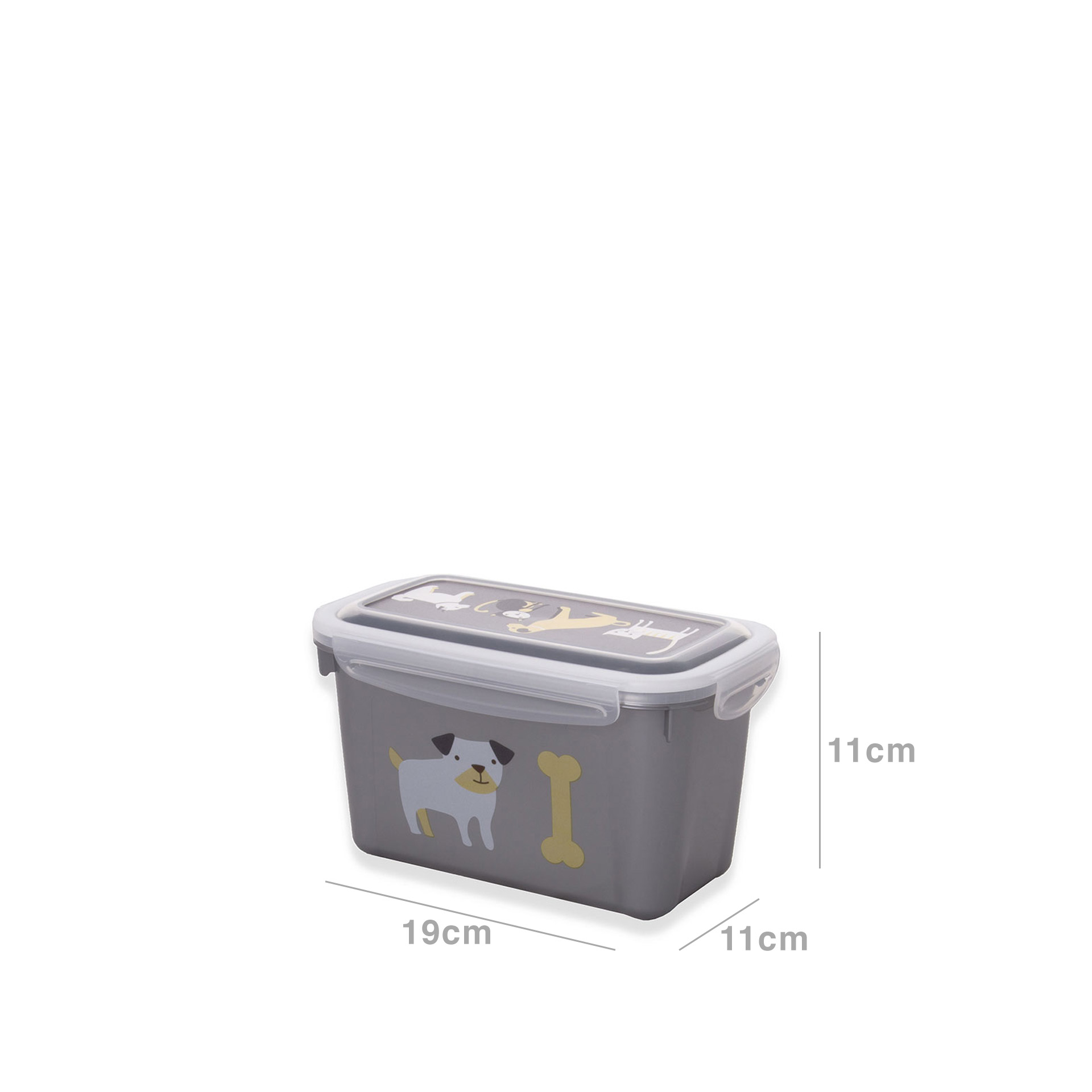 Caixa Animal Plástico Multicor 1.2l 19X11X11cm