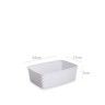 Tabuleiro Plástico Frigo Turin Branco 2l 22X17X7cm Tabuleiro Plástico Frigo Turin Branco 2l 22X17X7cm