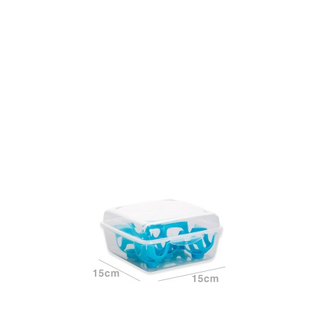 Caixa Plástico Colonia para 12 Ovos Incolor 20X16X7cm - Image product