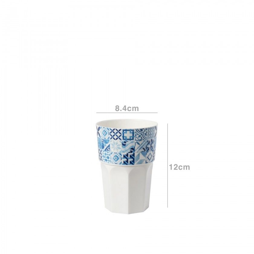 Copo Plástico Redondo Branco 440ml 8.4X12cm Copo Plástico Redondo Branco 440ml 8.4X12cm