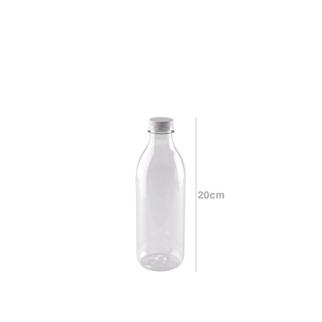 Garrafa Desporto Plástico Incolor 500ml 6.6X20cm - Image product