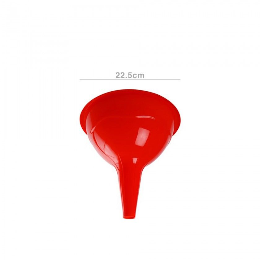 Funil Plástico Vermelho 22.5X22cm Funil Plástico Vermelho 22.5X22cm