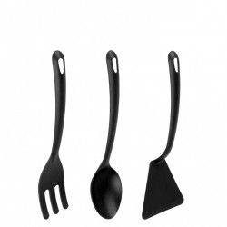 Utenslio Cozinha Plstico Altea Preto 24cm Pack 3