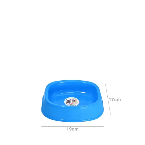 Comedouro Plástico Dogo Retangular Azul 560ml 19X17X5cm - Image product