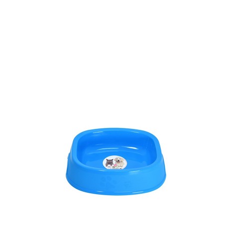 Comedouro Plástico Dogo Retangular Azul 560ml 19X17X5cm - Image product