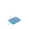 Caixa Organizadora Dividida Plstico Azul 19X16X3.5cm