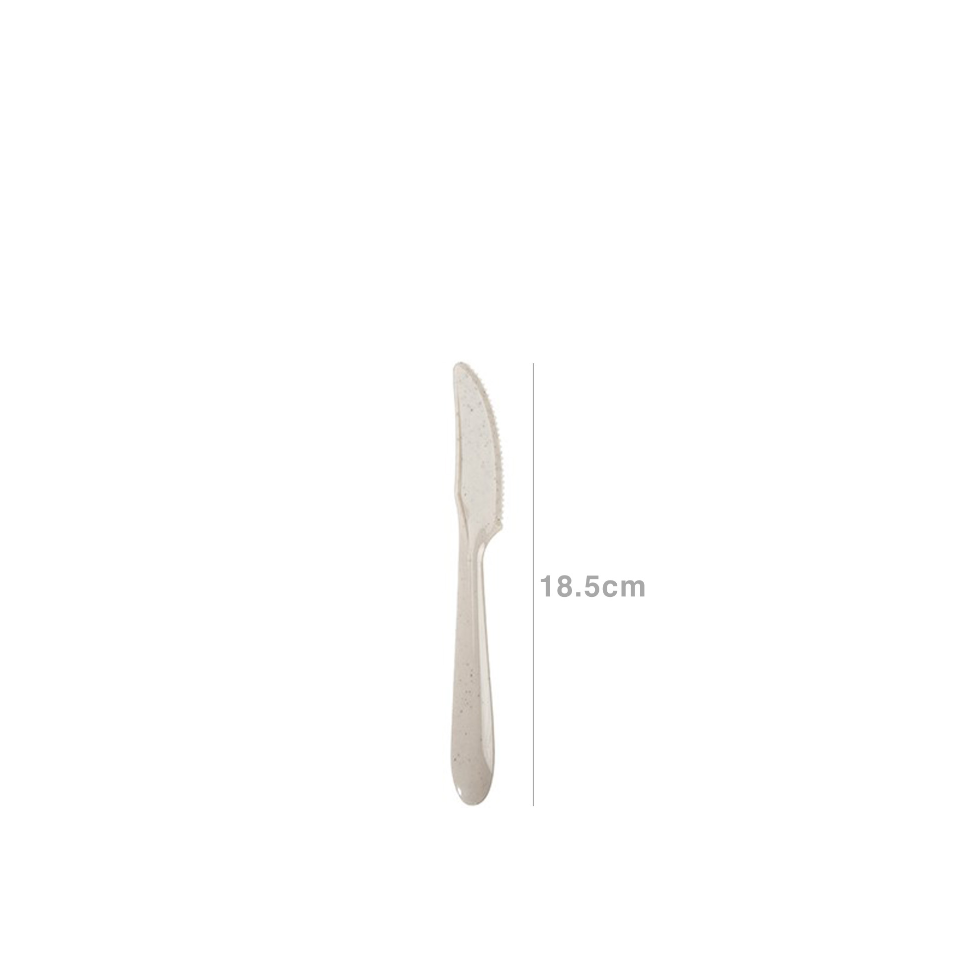Faca Plástico Gourmet Bege 18.5cm Pack 6