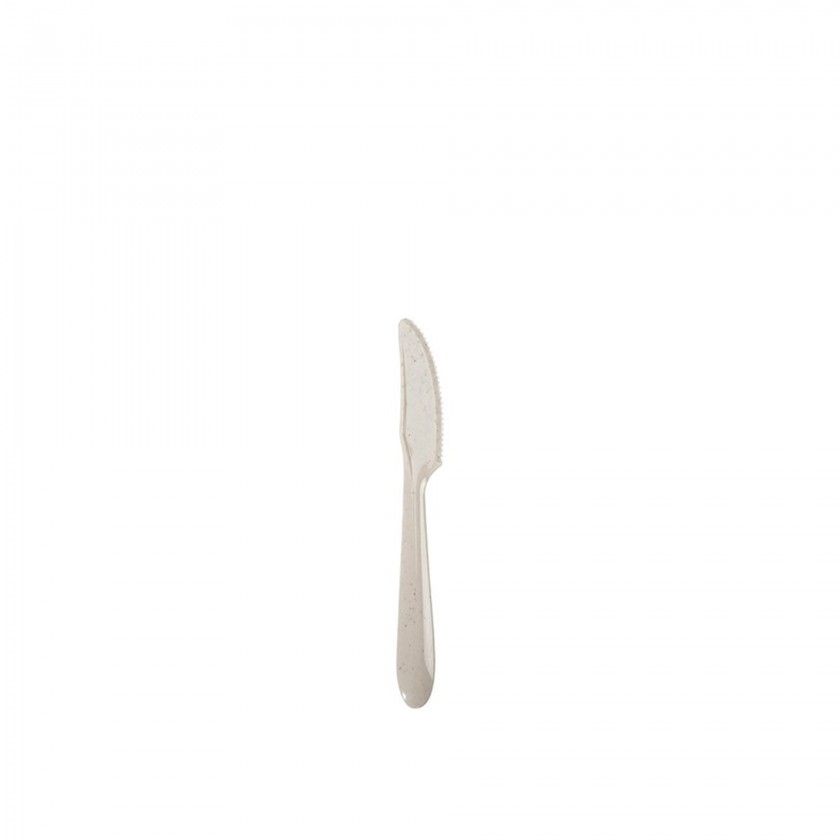 Faca Plstico Gourmet Bege 18.5cm Pack 6