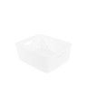 Cesto Multiusos Plstico Rattan 12l 37X30X13.4cm Branco