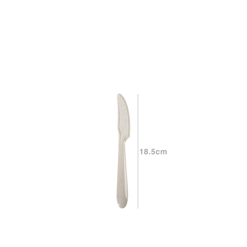 Faca Plástico Gourmet Bege 18.5cm Pack 6