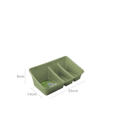 Caixa Esfregão Plástico Verde 23X14X8cm