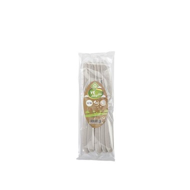 Faca Plástico Gourmet Bege 18.5cm Pack 6