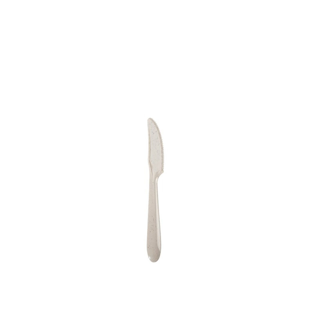 Faca Plástico Gourmet Bege 18.5cm Pack 6