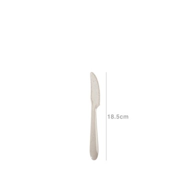 Faca Plástico Gourmet Bege 18.5cm Pack 6