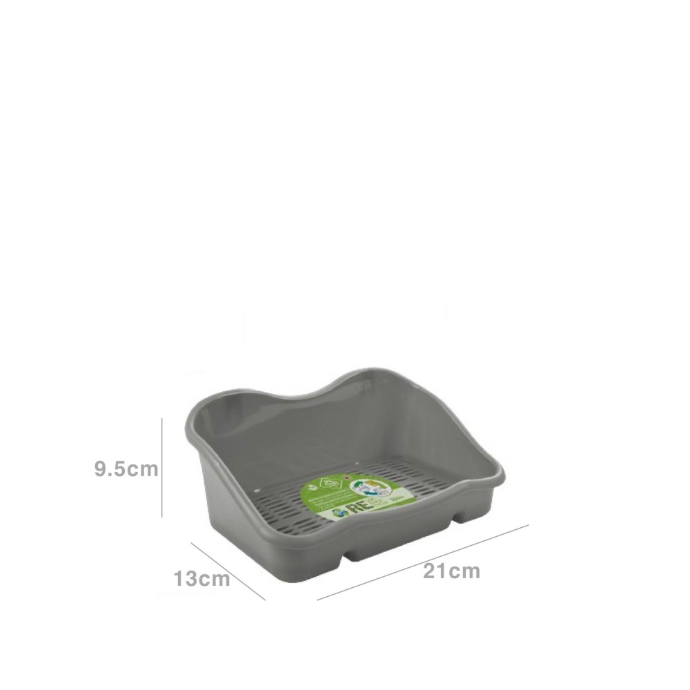 Suporte Esfreg�o com Grelha Pl�stico Cinzento 21X13X9.5cm