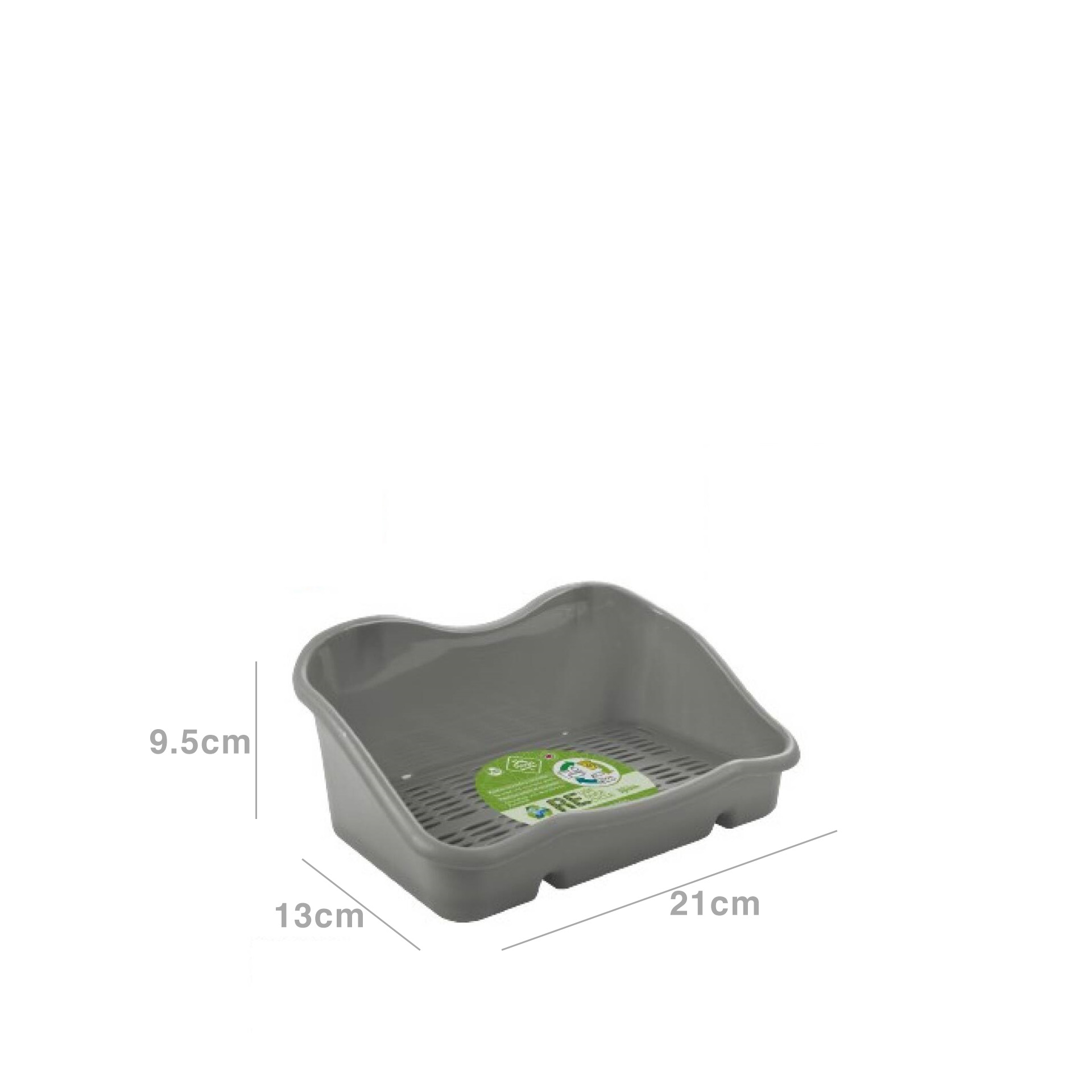 Suporte Esfregão com Grelha Plástico Cinzento 21X13X9.5cm