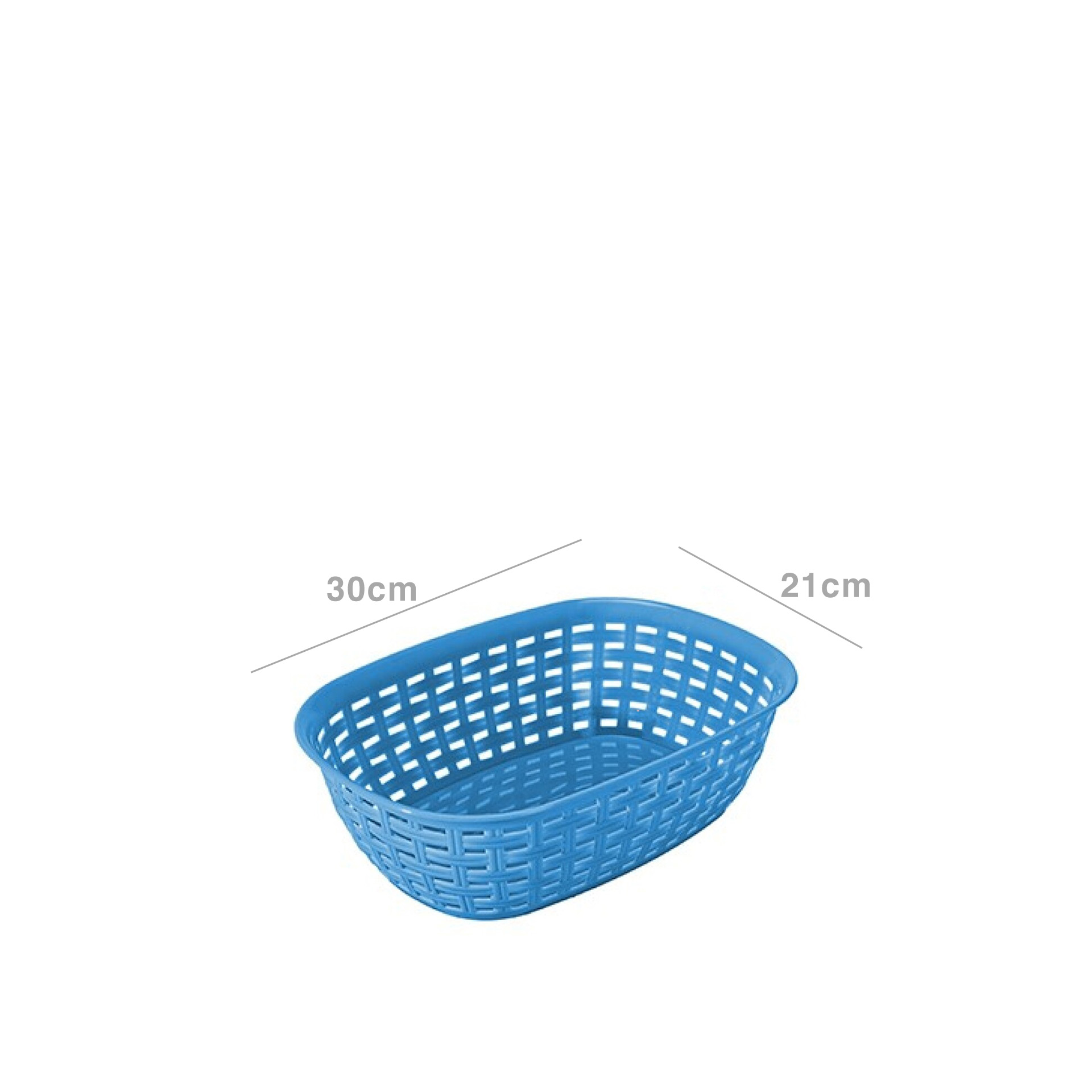 Cesto Plástico Rattan 3l 21X30X7.6cm