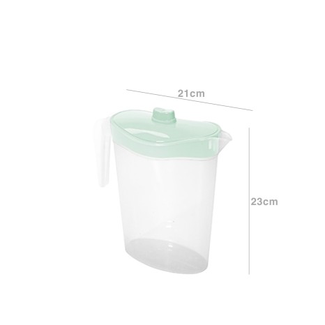 Jarro Pl�stico Bristol Oval Incolor 1.5l 21X9X23cm - Image product
