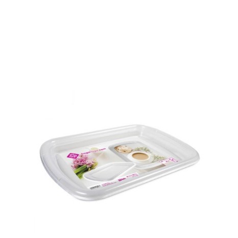 Bandeja Pl�stico Luxe Retangular Incolor 42X29.5X3.7cm - Image product