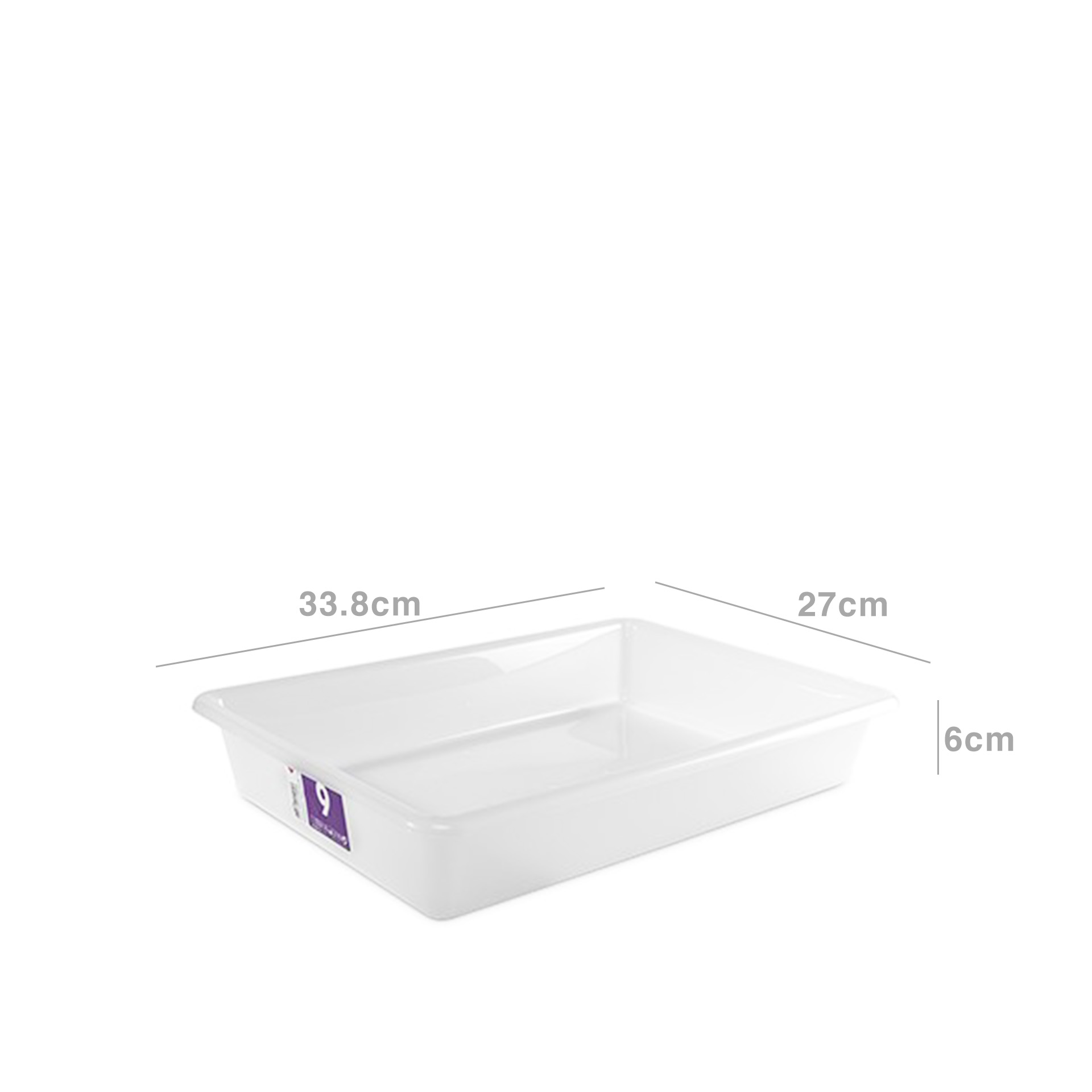 Tabuleiro Plástico Frigo Oporto Branco 8.6l 33.8X27X6cm