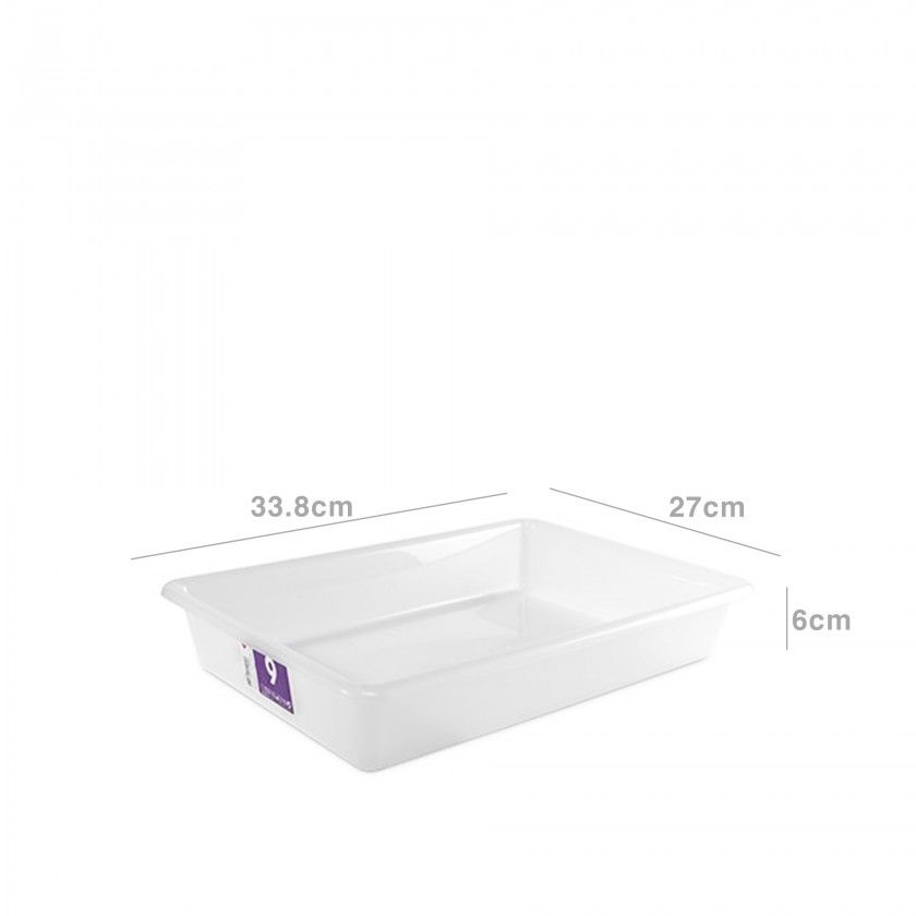 Tabuleiro Plástico Frigo Oporto Branco 8.6l 33.8X27X6cm Tabuleiro Plástico Frigo Oporto Branco 8.6l 33.8X27X6cm